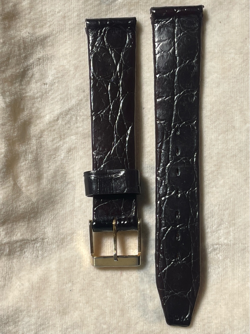 Luxury Leather Dress Watch Strap. Size 16mm Lug Width.Made in France. Never worn